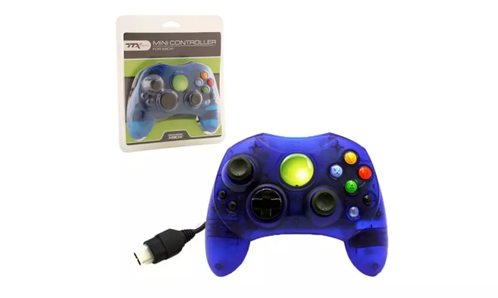 6 Feet Wired Controller For Microsoft Xbox System Clear Blue - Primary Image