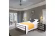 Black Twin Size Metal Bed Frame Platform 6 Legs Headboards Furniture - Second Medium