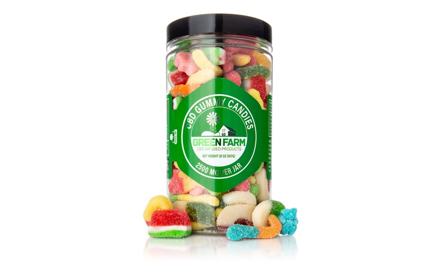 Tasty Gummy Candy Infused with Organic CBD from Green Farm (500MG ...