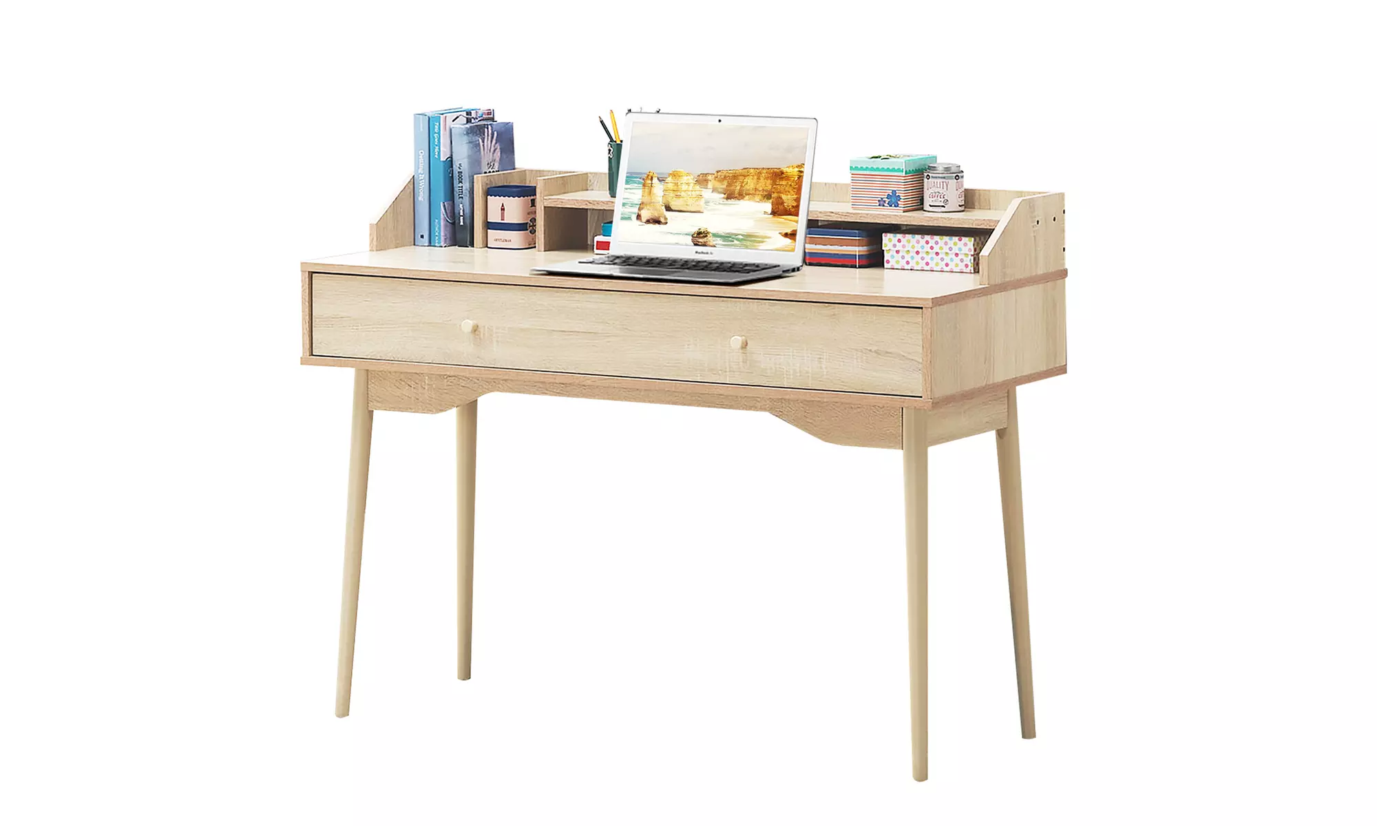Costway Computer Desk Home Office Writing Desk Study Workstation - Primary Image