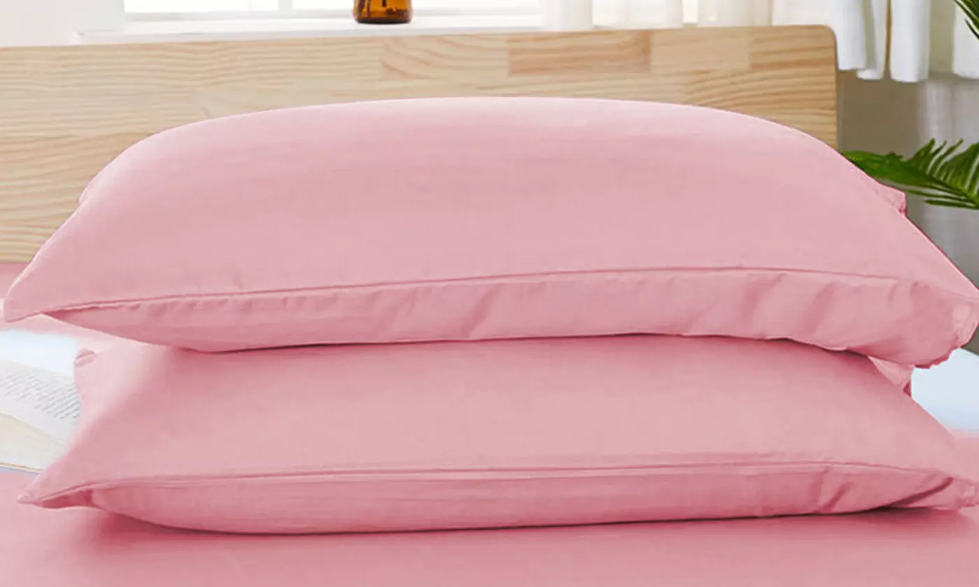 2 Pcs Ultra Soft Microfiber Pillowcases Set Standard or King Size