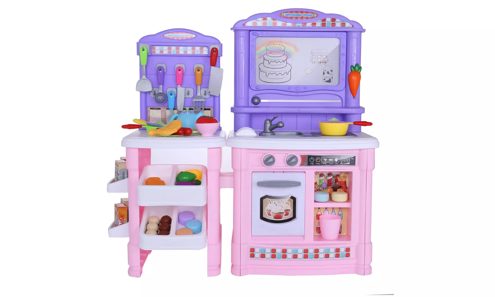Iuhan  Children's Kitchen Toys Vegetable Cooker Sink Cooking Role Play Set Gift - Primary Image