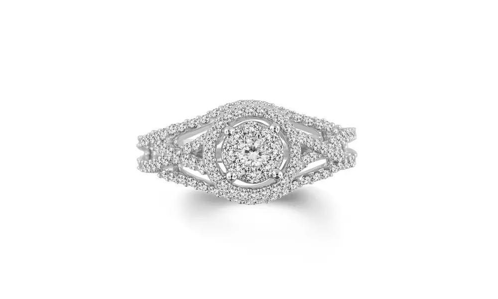 3/4 CTTW Diamond Engagement Ring in 10K Gold - KR9105SC-10KW - Primary Image