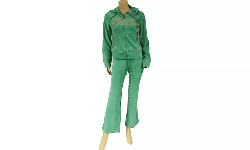 UFC Velour Tracksuit (Kelly Green) Sizes- Small, Medium, Or Large - Primary Image