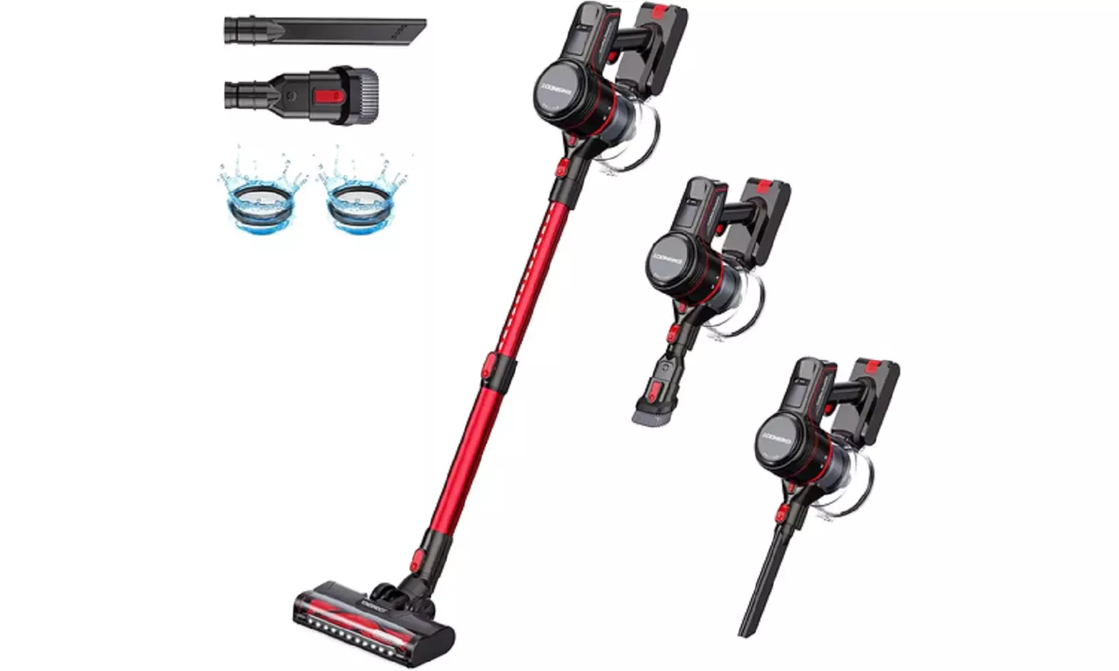 23Kpa 250W 4-in-1 Cordless Vacuum Cleaner with Advanced Cyclonic Technology - Primary Image