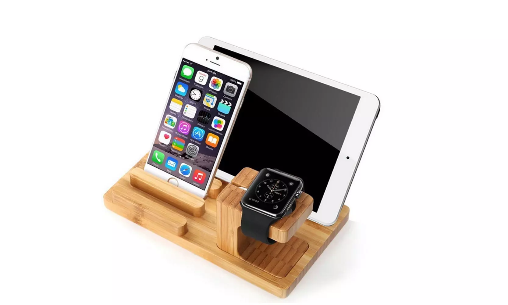 3 in 1  Charging Dock Station Holder Stand For iPhone iPad iwatch - Primary Image