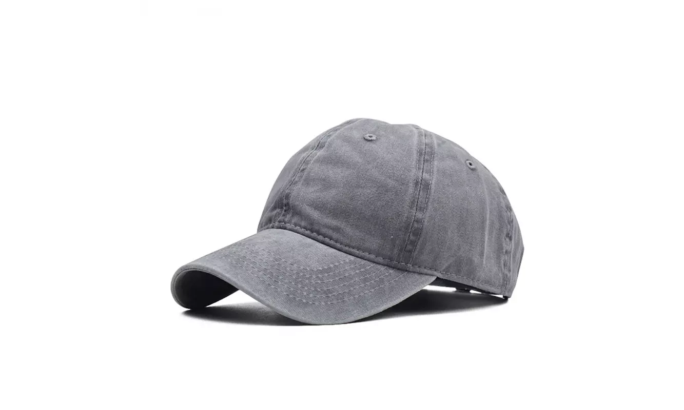 Vintage Washed Distressed Baseball Cap Adjustable Dad-Hat
