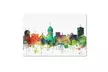 Marlene Watson 'Fresno California Skyline SP' Canvas Art - Second Medium