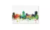Marlene Watson 'Fresno California Skyline SP' Canvas Art