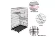 Tuscom Three Layers of Portable Cat Cages Folding Cat Cages 76x50x115cm - Second Medium