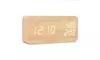 LED Wooden Alarm Clock