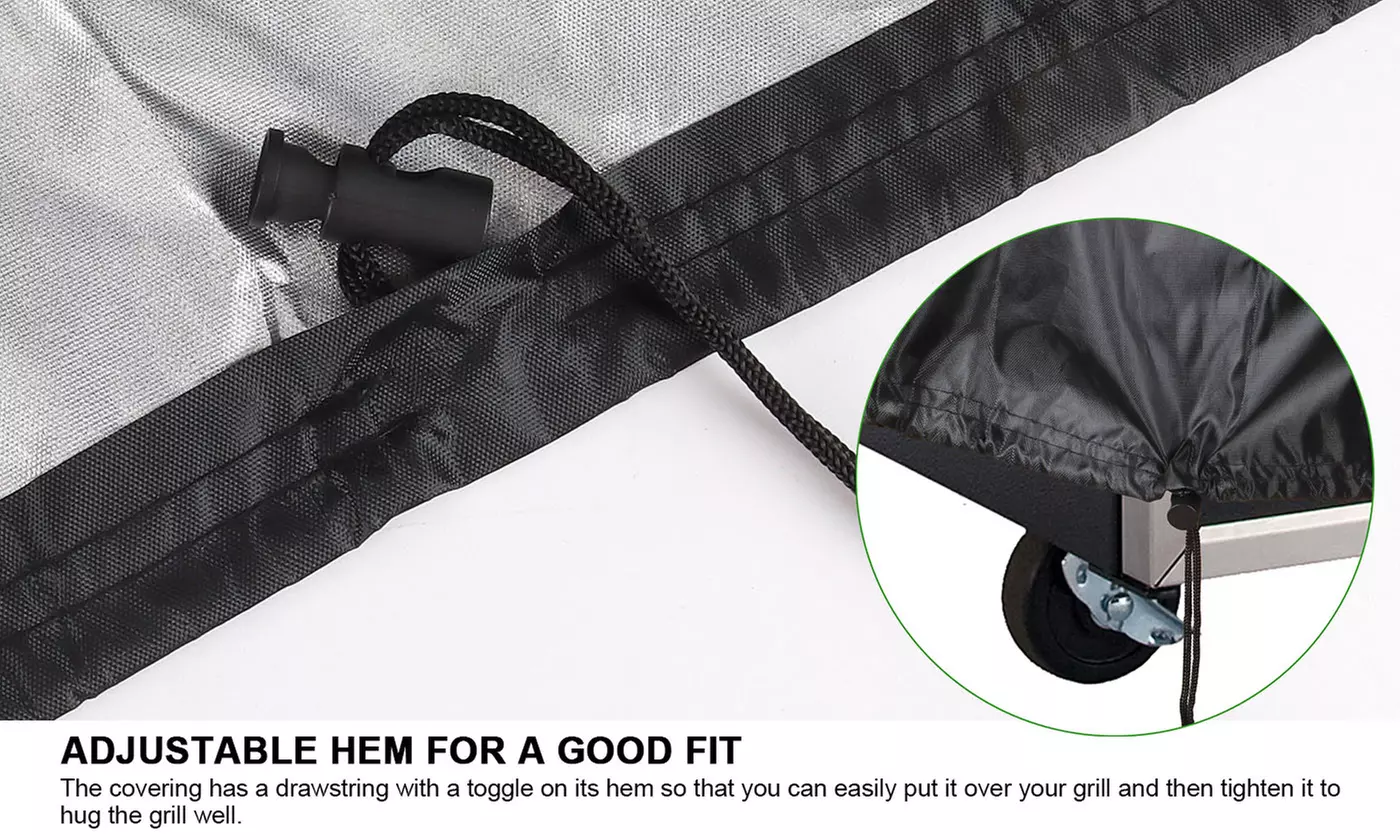Heavy Duty Barbecue Gas Grill Cover Large Waterproof BBQ Cover UV Fade Resistant