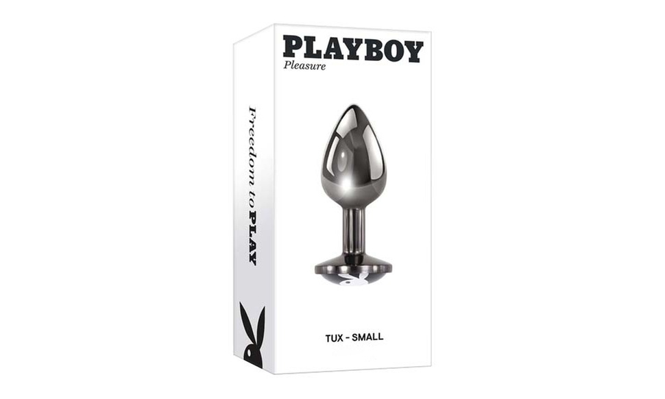 Playboy Tux Small Metal Anal Plug 2.5 Inch