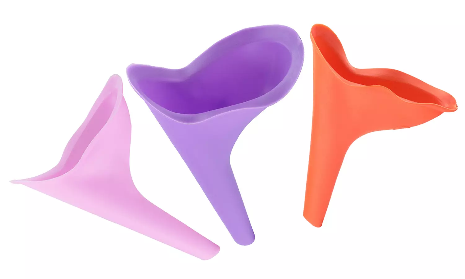 3 Pcs Women Female Portable Urinal Outdoor Travel Stand Up Pee Urination Device - Primary Image