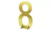 Giant Metallic Gold Number 8 Sign