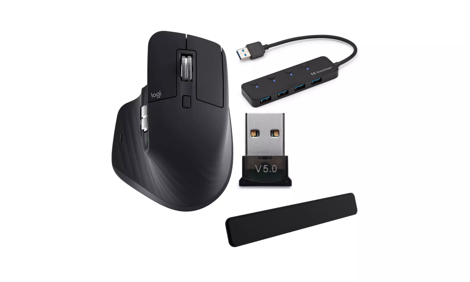 Logitech MX Master 3S Performance Wireless Mouse (Black) with Accessories - Primary Image