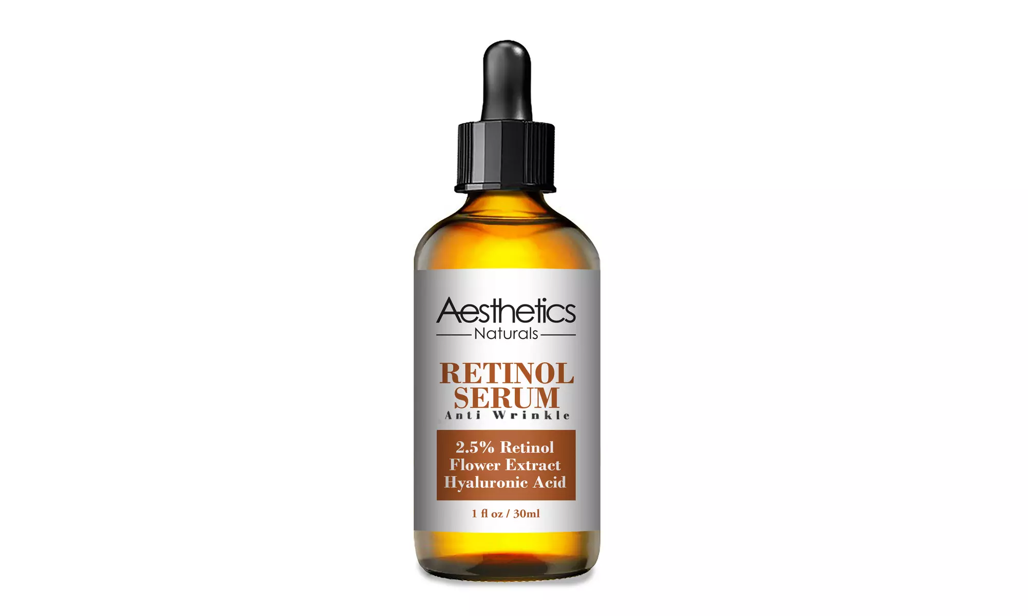 Aesthetics 2.5% Retinol Anti-Wrinkle Hyaluronic Serum (1 or 2-Pack)