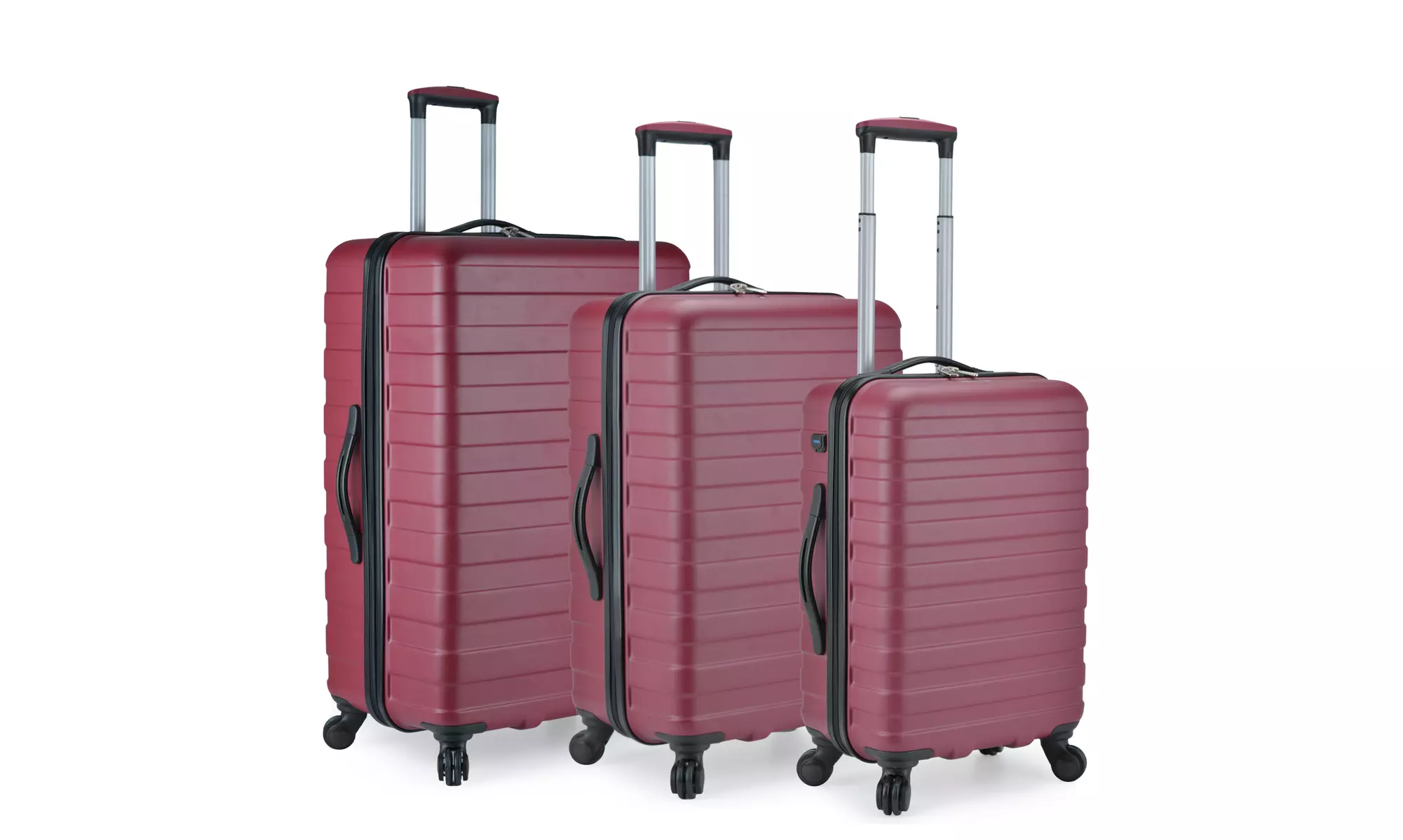 U S Traveler Bondi Spinner Luggage Set w USB Smart CarryOn 3Pc - Primary Image