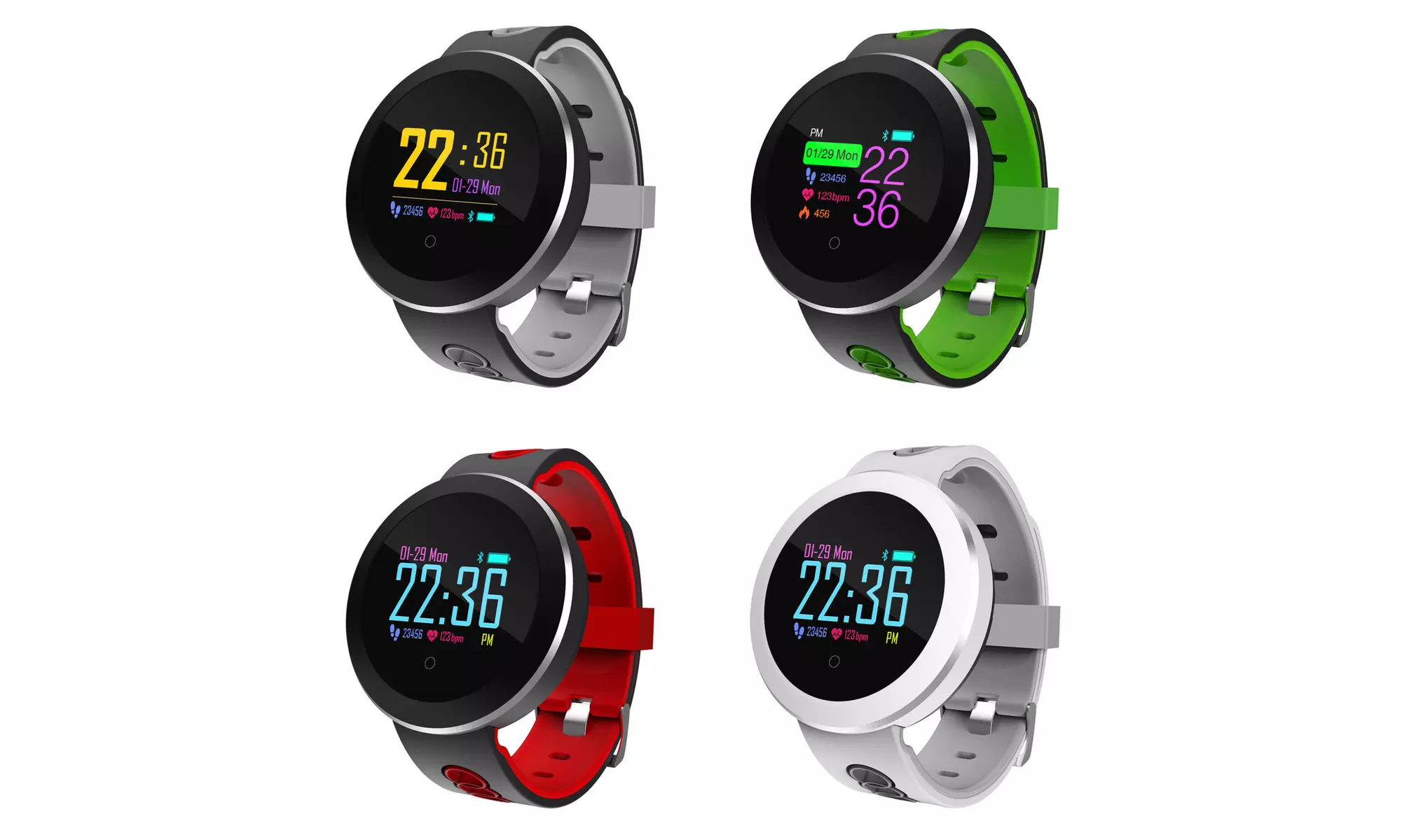 Q8 Bluetooth Smart Watch Heart Rate Oxygen Blood Pressure Sport Fitness Tracker - Primary Image