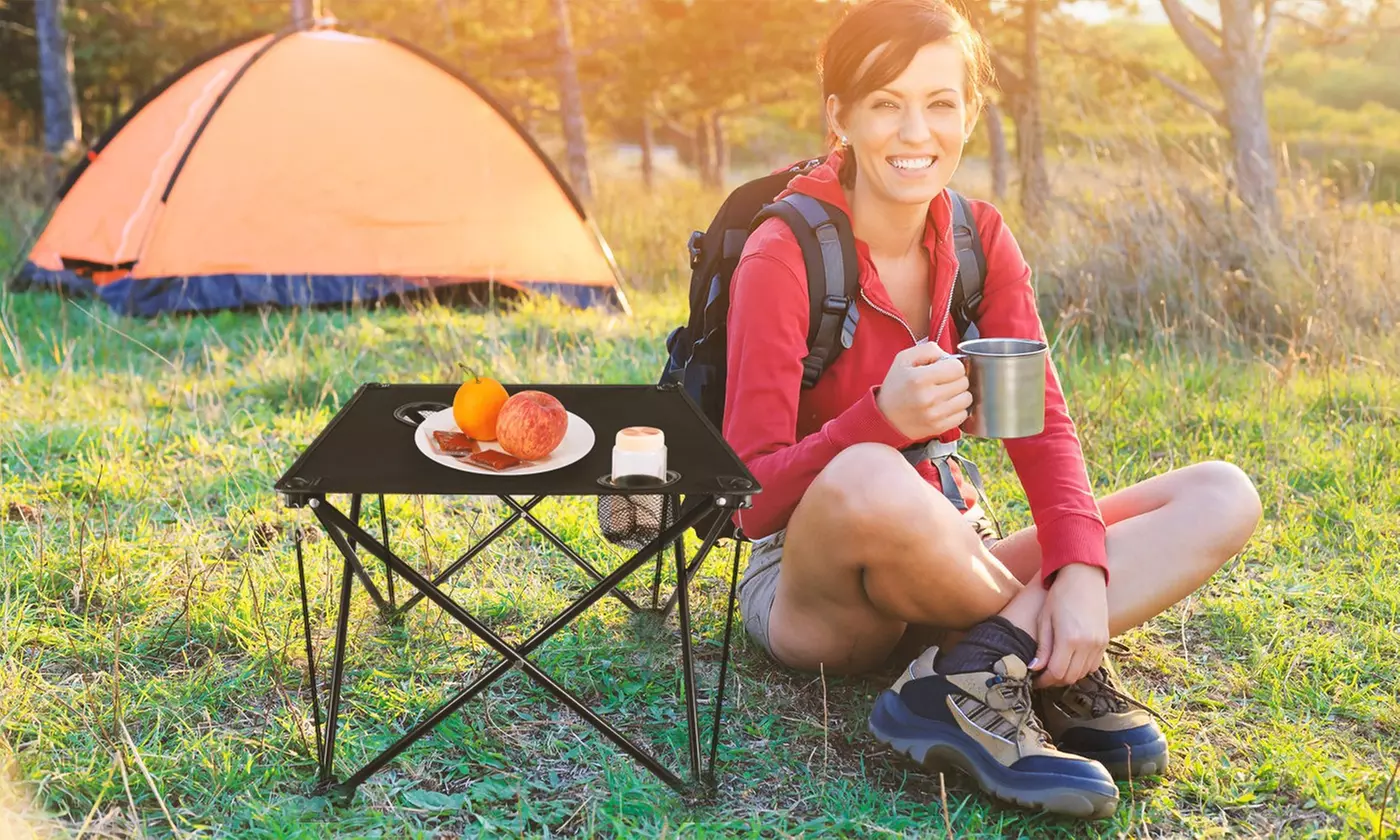 NewHome Foldable Camping Table Portable Beach Table 