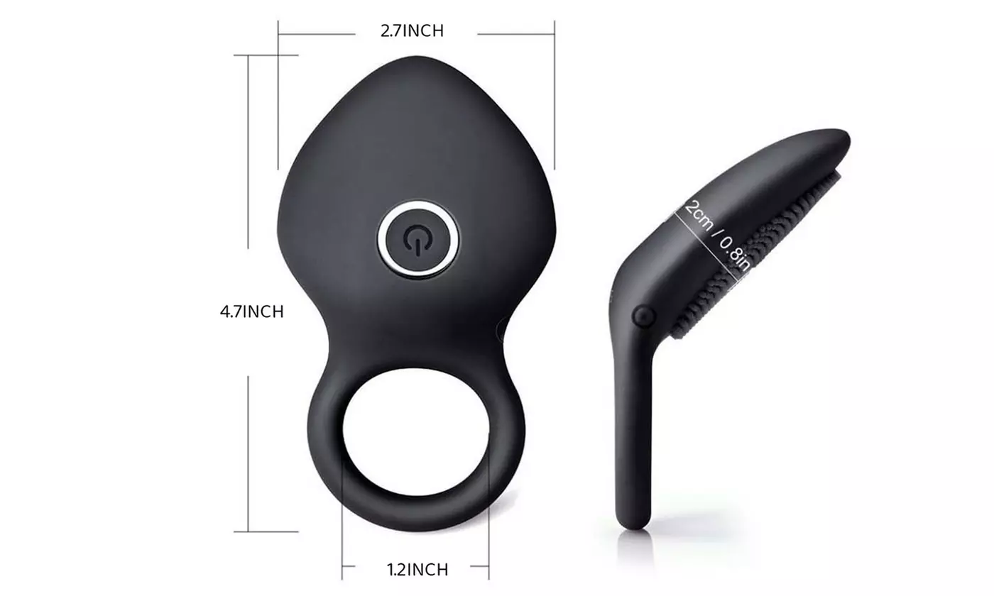 10 Speeds Penis Vibrating C-Rings Clit Vibrators Couples Sex Toy