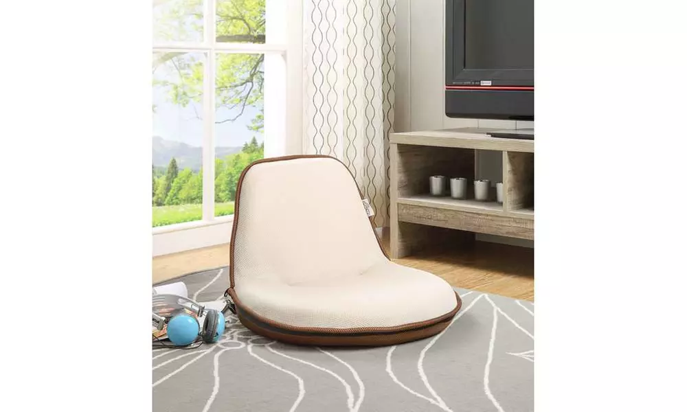 Loungie Quickchair In- or Outdoor Portable Foldable Mesh Floor Chair - Primary Image