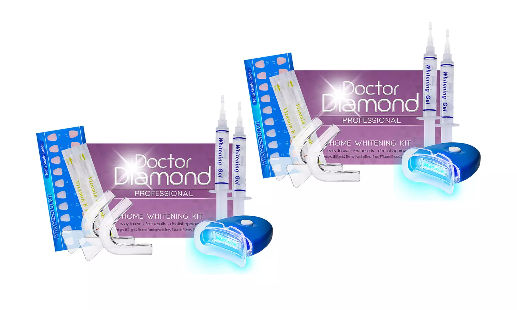 Dr. Diamond Deluxe Teeth Whitening Kit - 2 Pack - Second Medium