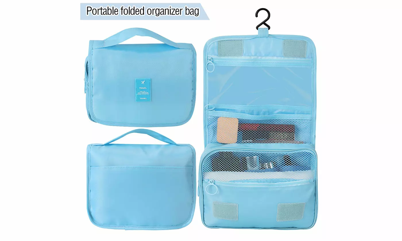 Large Cosmetic Makeup Travel Organizer Hanging Toiletry Bag