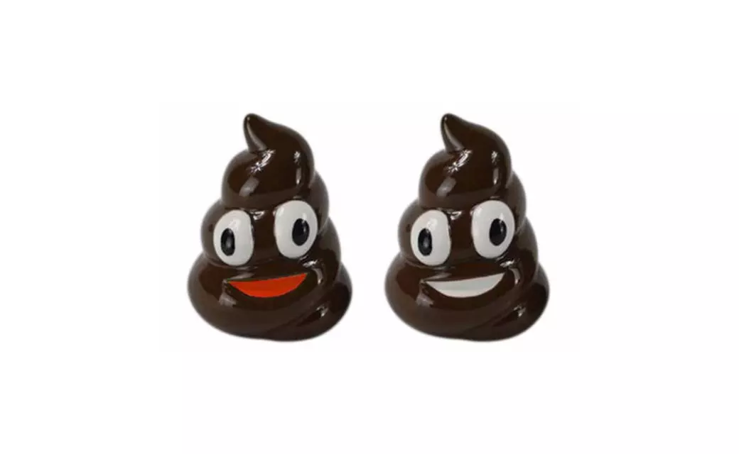 Generic Food Storage Emoji Poop Salt and Pepper Shaker Set - Primary Image