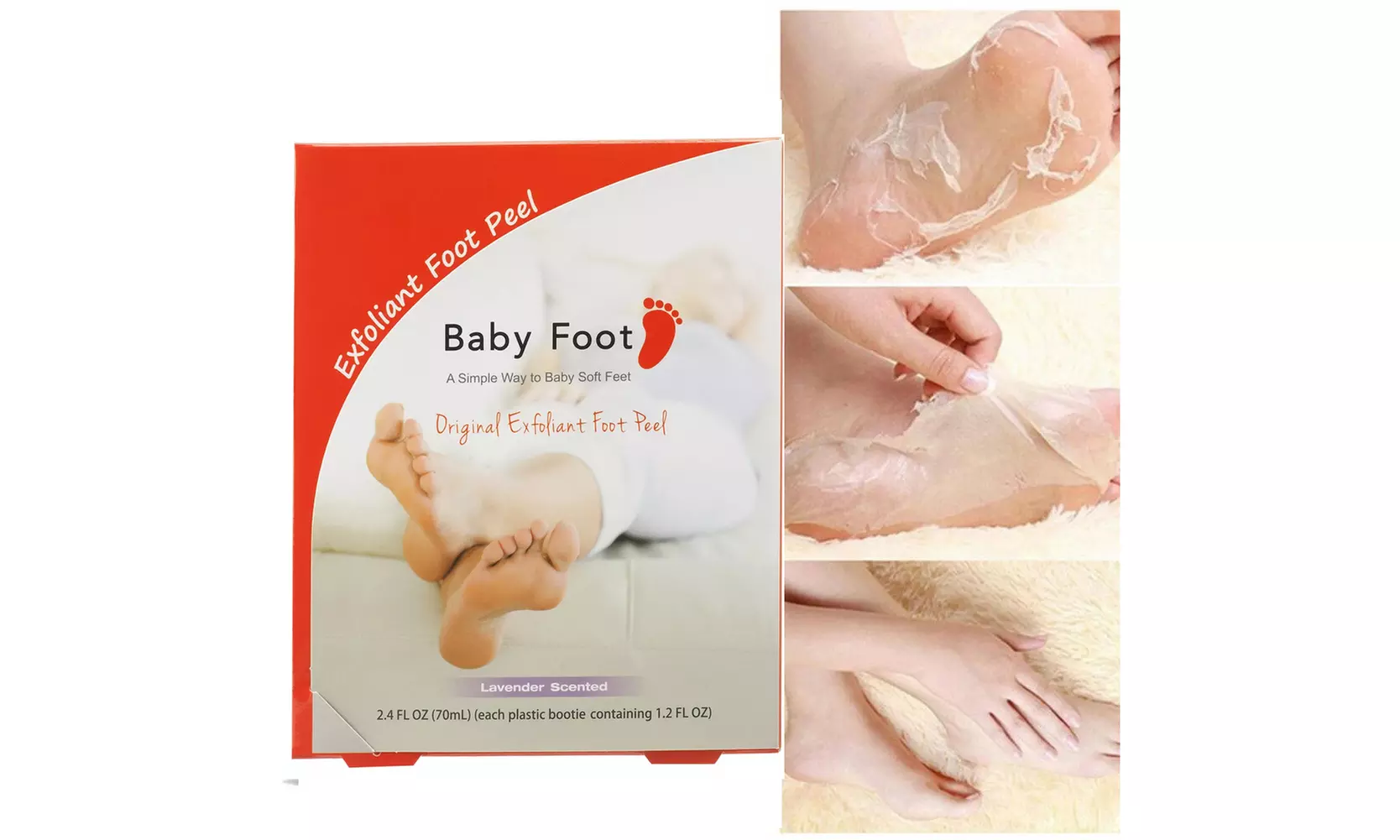 Baby Foot - Original Exfoliant Foot Peel - 2.4 Fl. Oz. Lavender Scented Pair - Primary Image