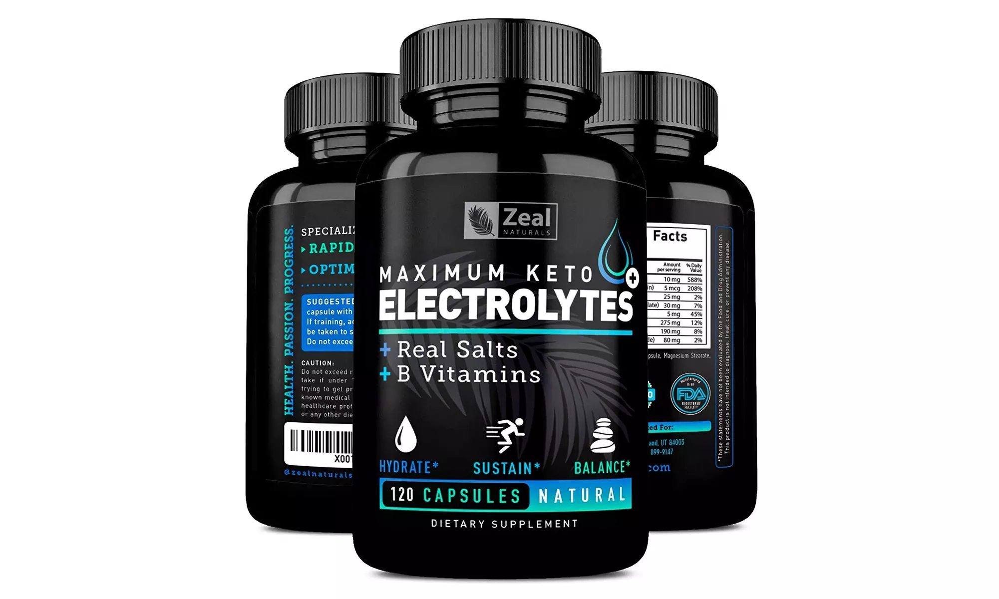  Zeal Naturals Electrolyte Supplement - Primary Image