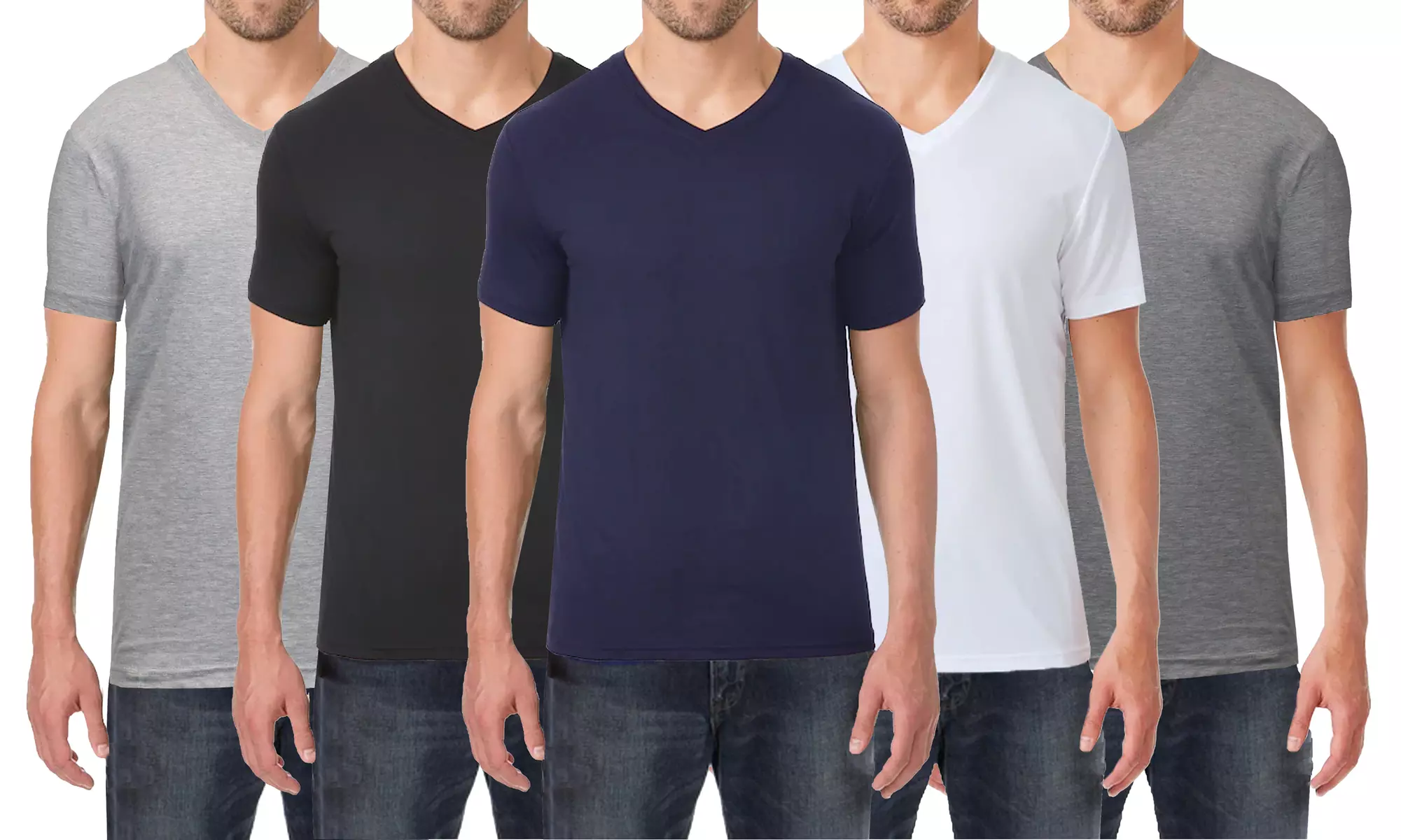 9-Pack Men's Galaxy By Harvic Short Sleeve Egyptian Cotton Tees (S-2XL)