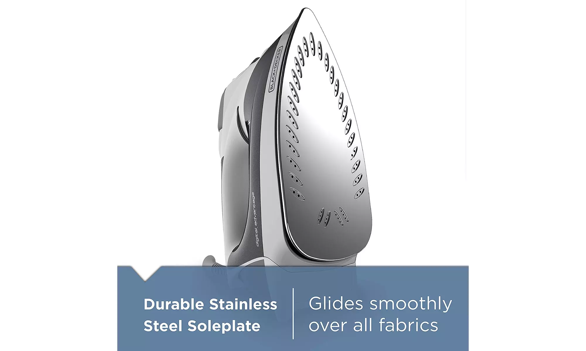 BLACKDECKER Digital Advantage Professional Steam Iron LCD Screen, Gray, D2030 - Second Medium