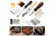Leather Craft Tools Punch Kit Stitching Carving Working Sewing Saddle Groover - Second Medium