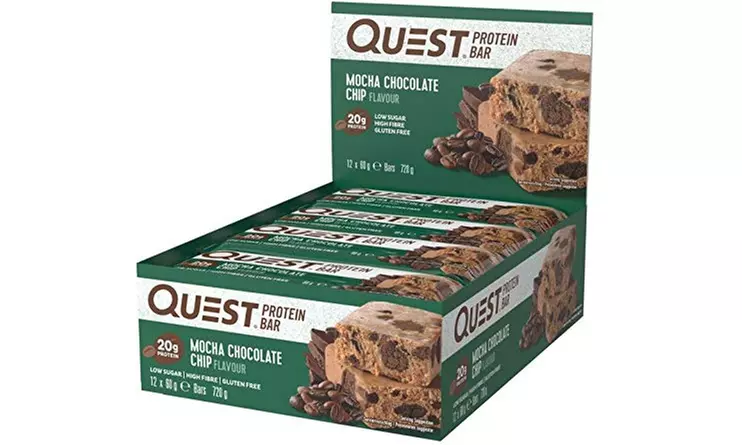 Quest Nutrition Protein Bar, Mocha Chocolate Chip, 2.12 oz, 12 Count - Second Medium