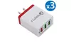 3-Pack USB Fast Charging Wall Charger Adapter Plug For iPhone Samsung Android LG