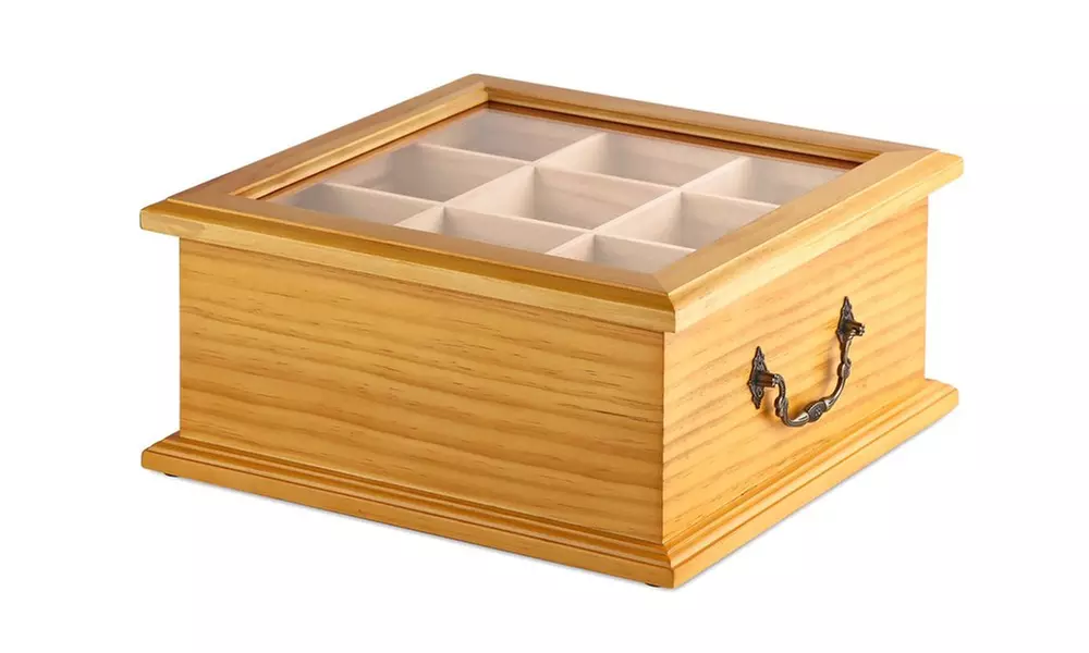 Antique Wooden Tea Box - Second Medium