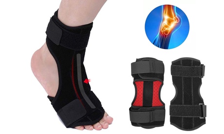 Night Splint Foot Brace Strap Plantar Fasciitis Drop Sprain Support Pain Relief Black 9.06