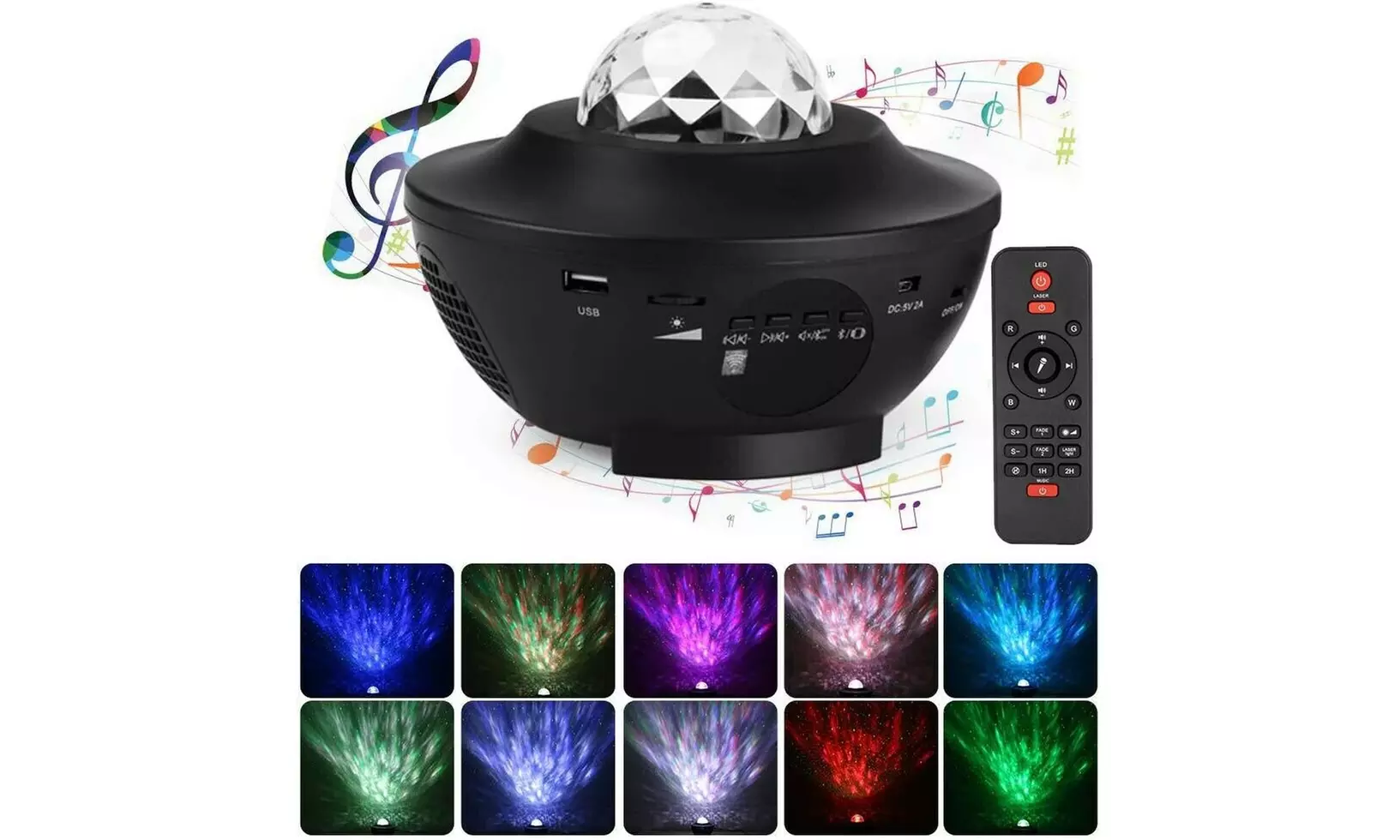 Galaxy LED Starry Night Light Projector W/ Bluetooth Speaker - Primary Image