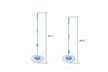 360 Rotating Head Easy Magic Floor Mop Bucket 2x Head Microfiber Spinning USA - Second Medium