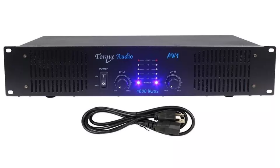 Technical Pro Torque Audio 1000 Watt 2-Channel DJ Power Amplifier/Amp - Primary Image