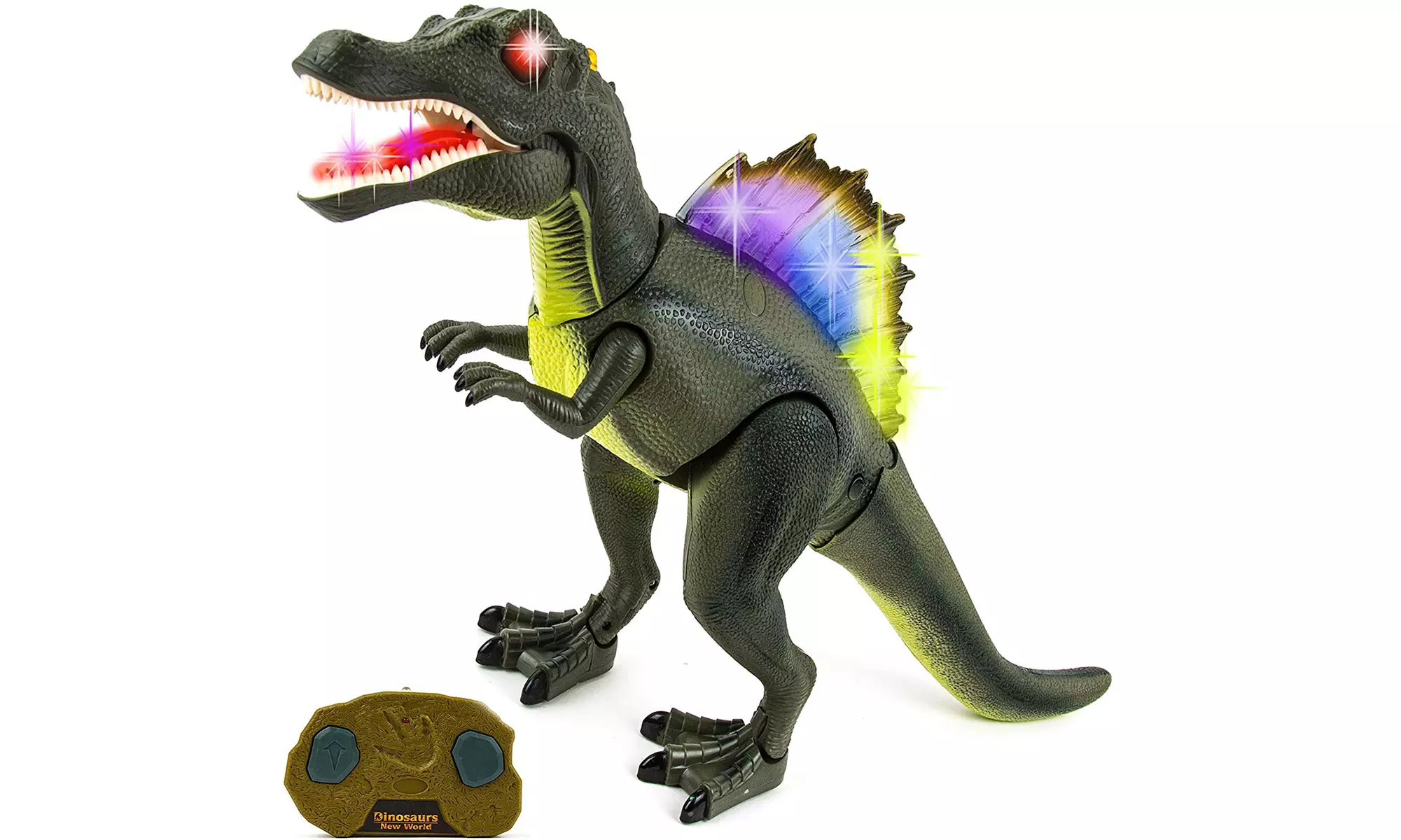 Remote Control Dinosaur Toy for Kids RC Walking Realistic Dinosaur Toy Roars - Primary Image