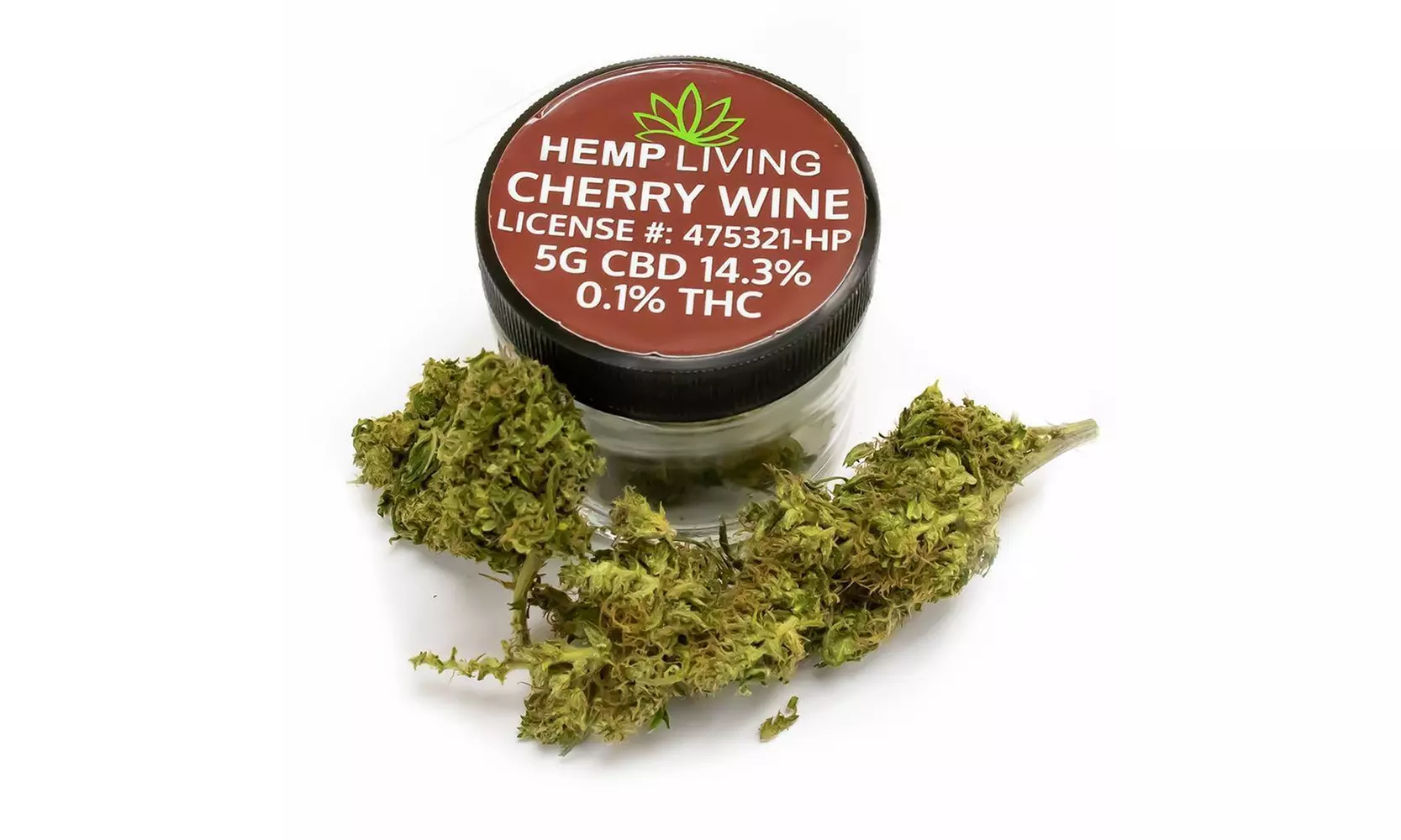 Hemp Living CBD Buds - Cherry Wine 14.3% CBD - Primary Image