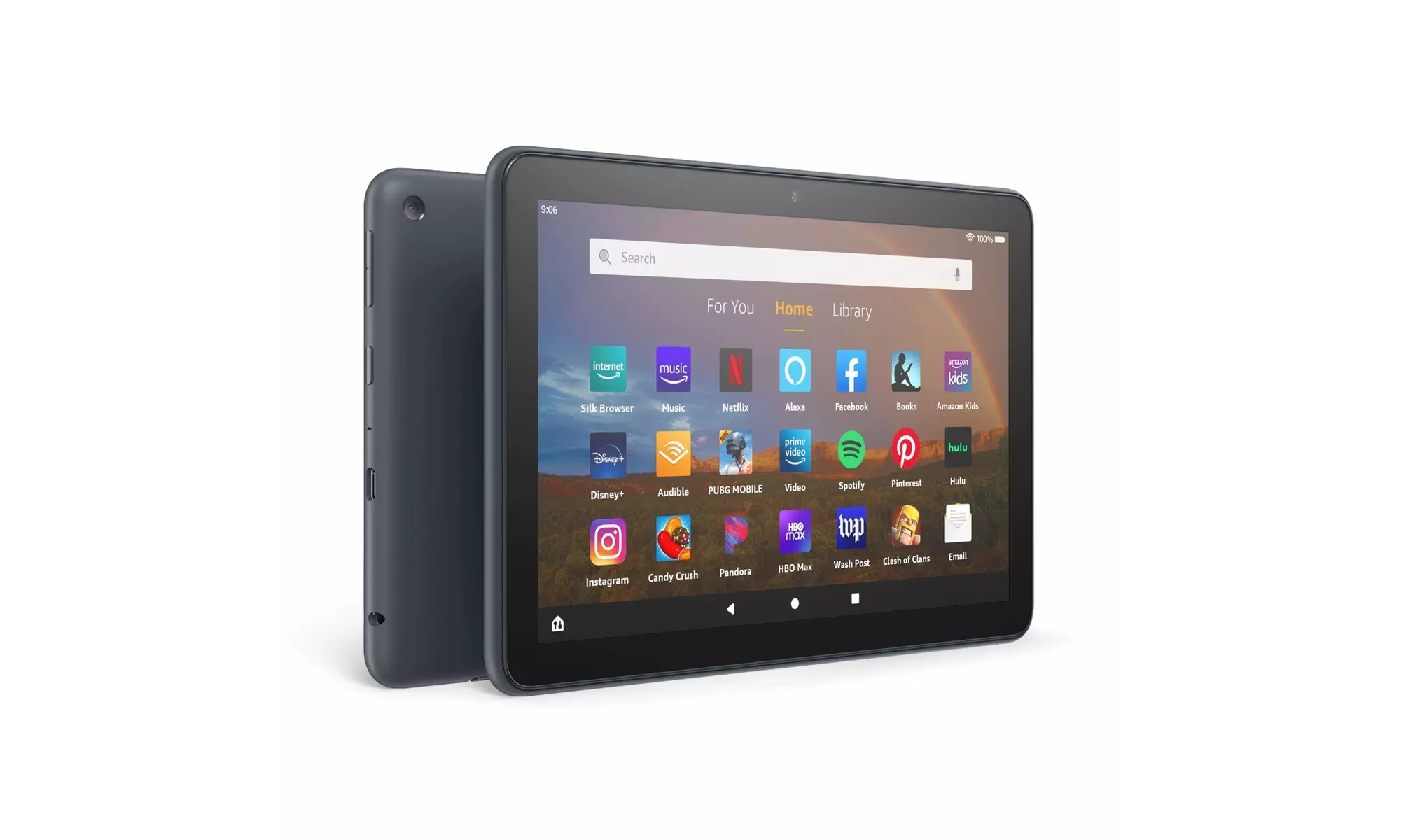 Amazon Fire HD 8 Plus tablet, HD display, 32 GB, (2020 release), Slate - Primary Image
