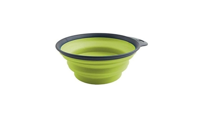 Dog Food Bowl 2 Cup Collapsible Travel Decorative Dog Bowl