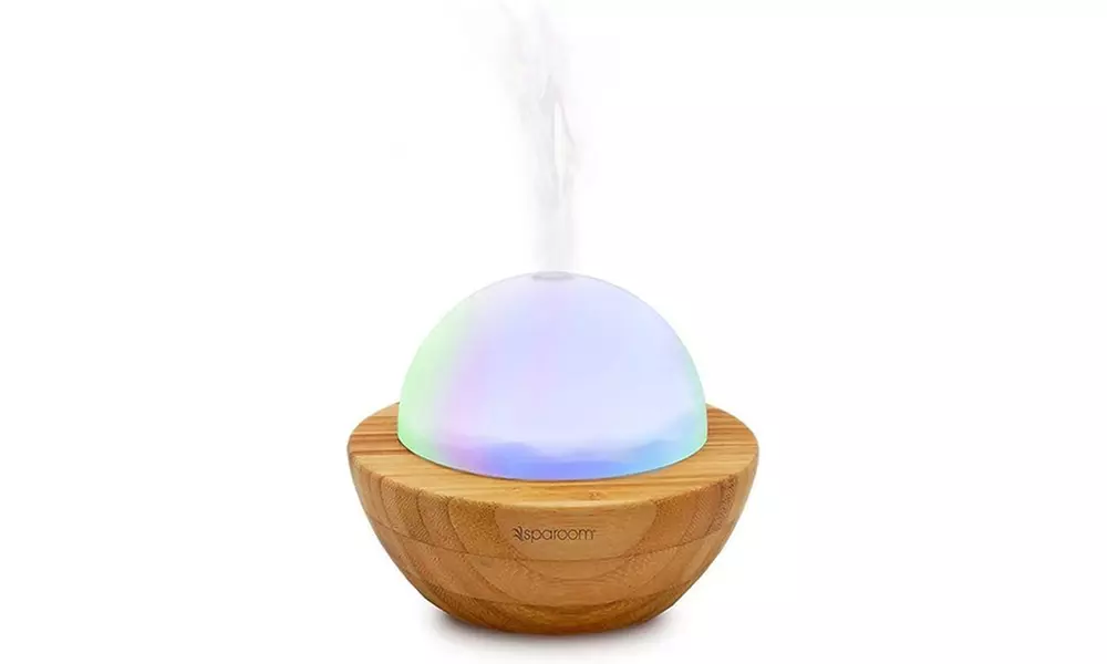 Sparoom Aroma Globe Glass & Bamboo Essential Oil Diffuser - Second Medium