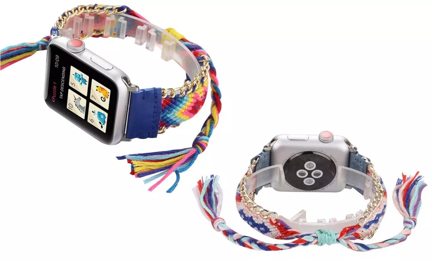 Braided Pattern Styled Watch Band for Apple Watch - 6 Styles