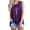Image 19: Womens Graphic Printed Top Tank Sleeveless Shirt Tee T-Shirt 