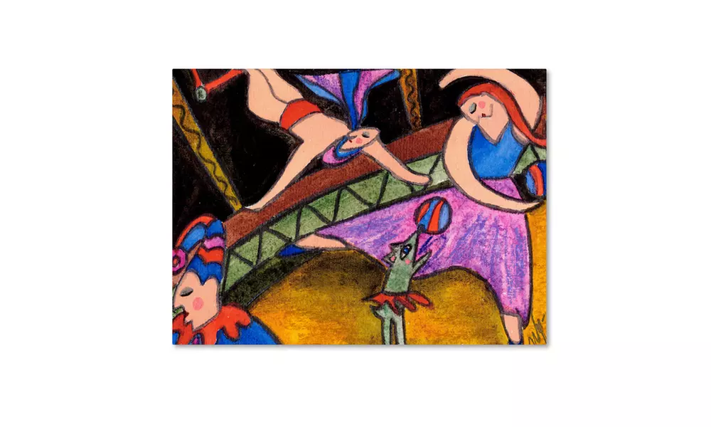 Wyanne 'Big Diva Circus' Canvas Art - Primary Image