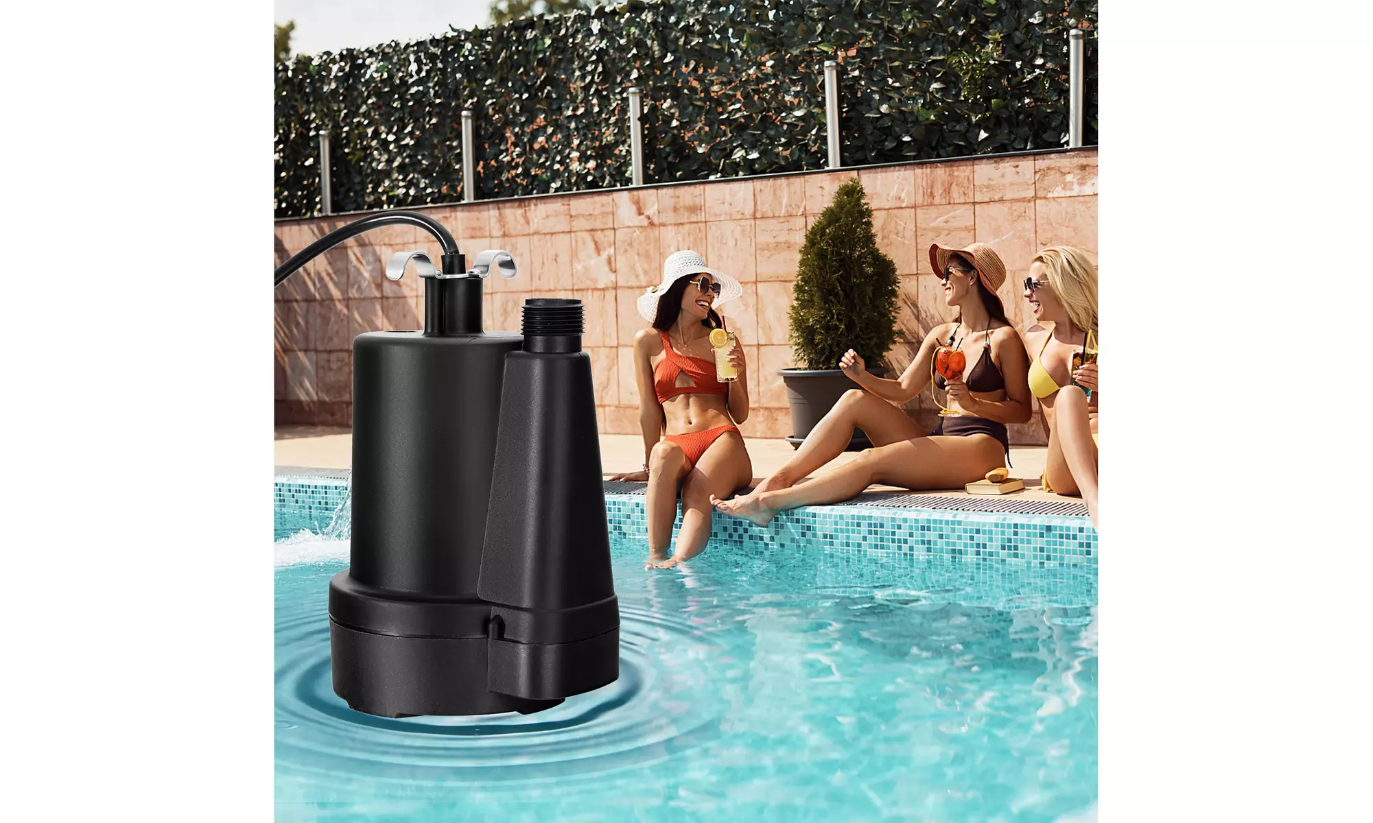 Costway Submersible Utility Pump 1/3HP 2400GPH Portable Electric Water Pump